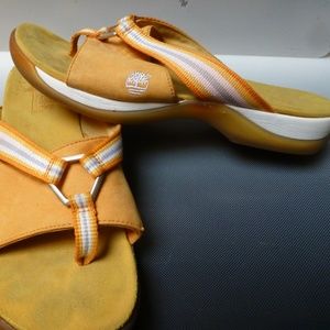 timberland smart sandals orange white 8.5